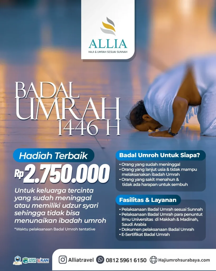 Badal Umroh Sesuai Sunnah hub 081259616150